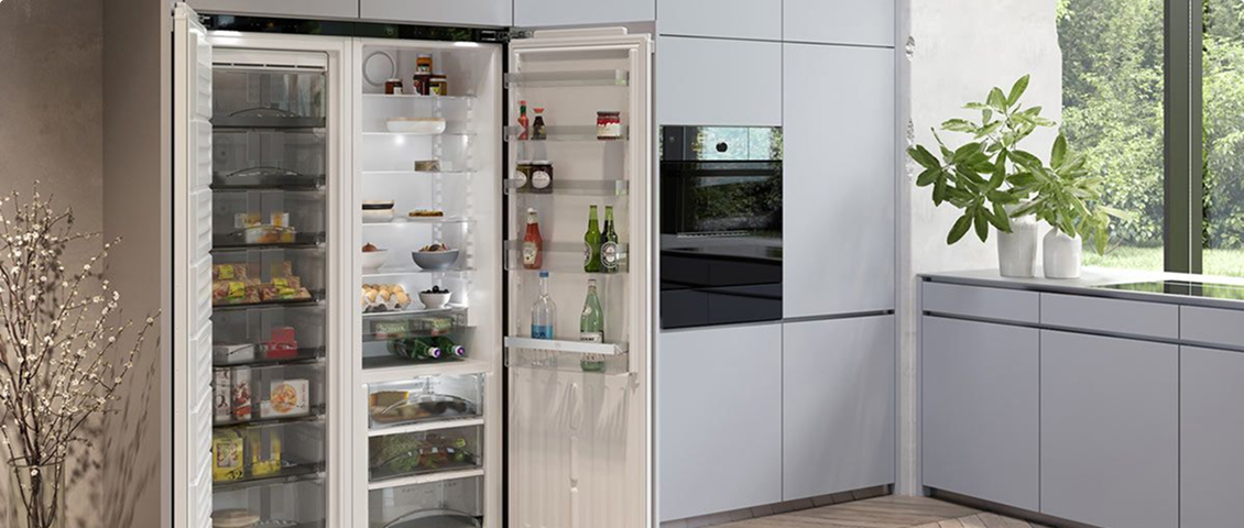 Встраиваемый холодильник в интерьере