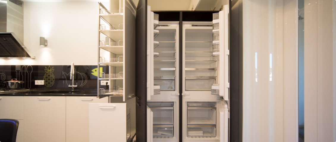 Размещение встроенного холодильника