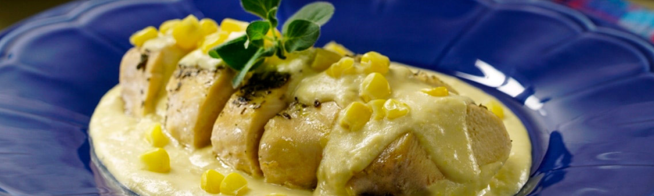 Рецепт куриной грудки с пюре из кукурузы