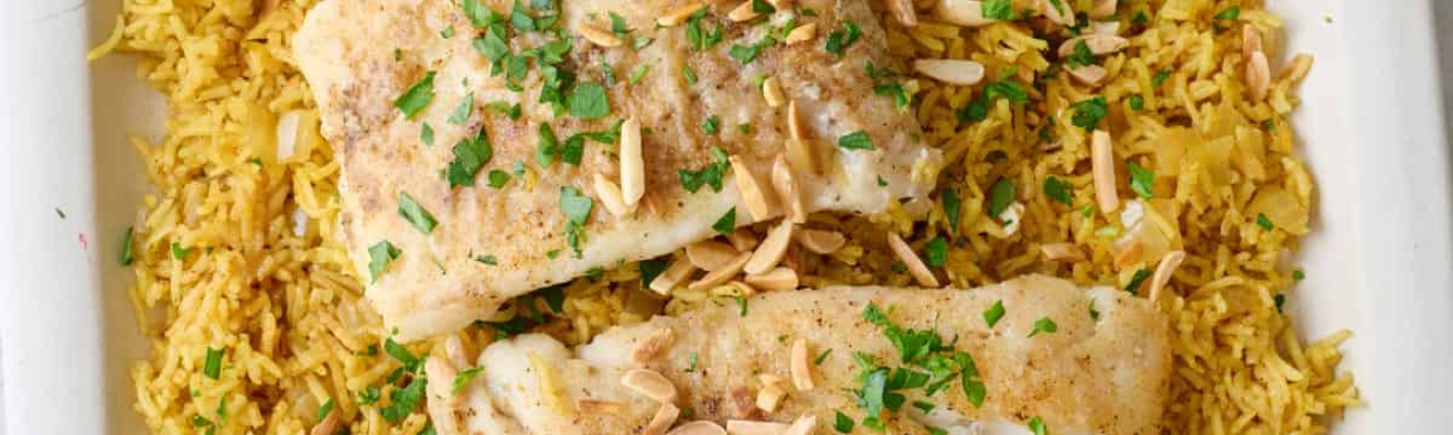 Рецепт скумбрии с рисом и овощами