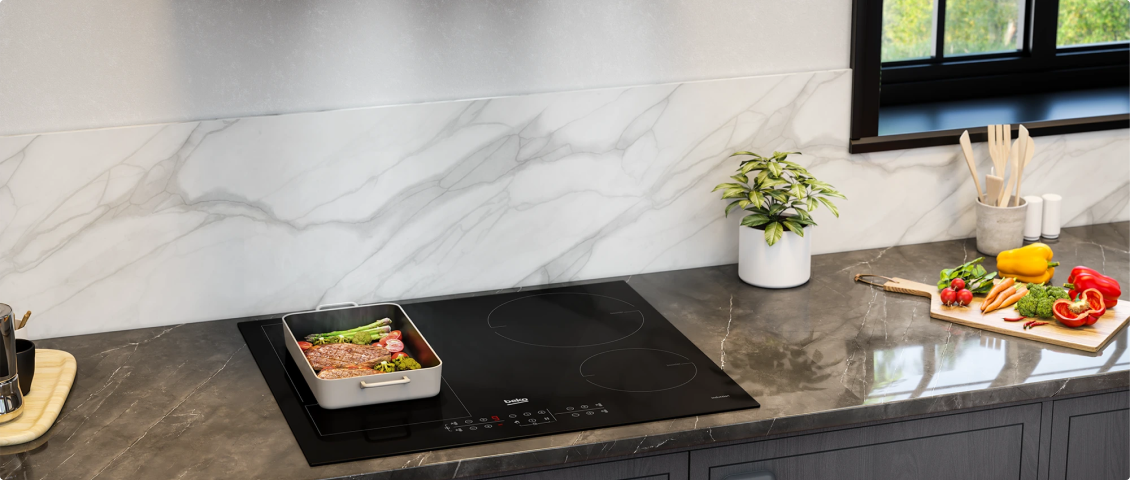 индукционная варочная панель в интерьере